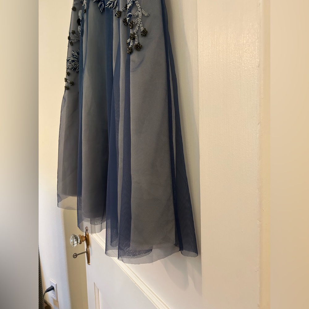 Anthropologie Beaded and Embroidered Tulle Midi Skirt - Picture 4 of 9